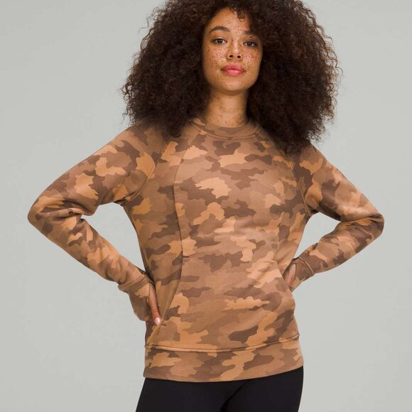 lululemon Scuba Crew Heritage 365 Camo Beige Size 4 - Picture 4 of 5